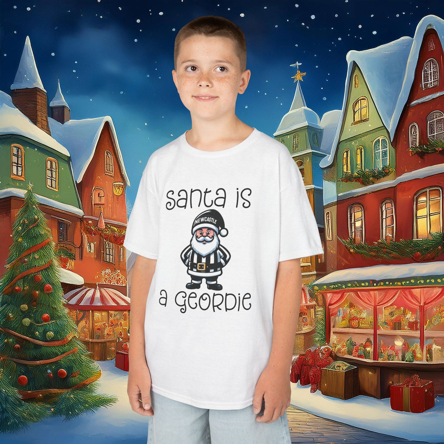 Santa Is A Geordie Kids Tee