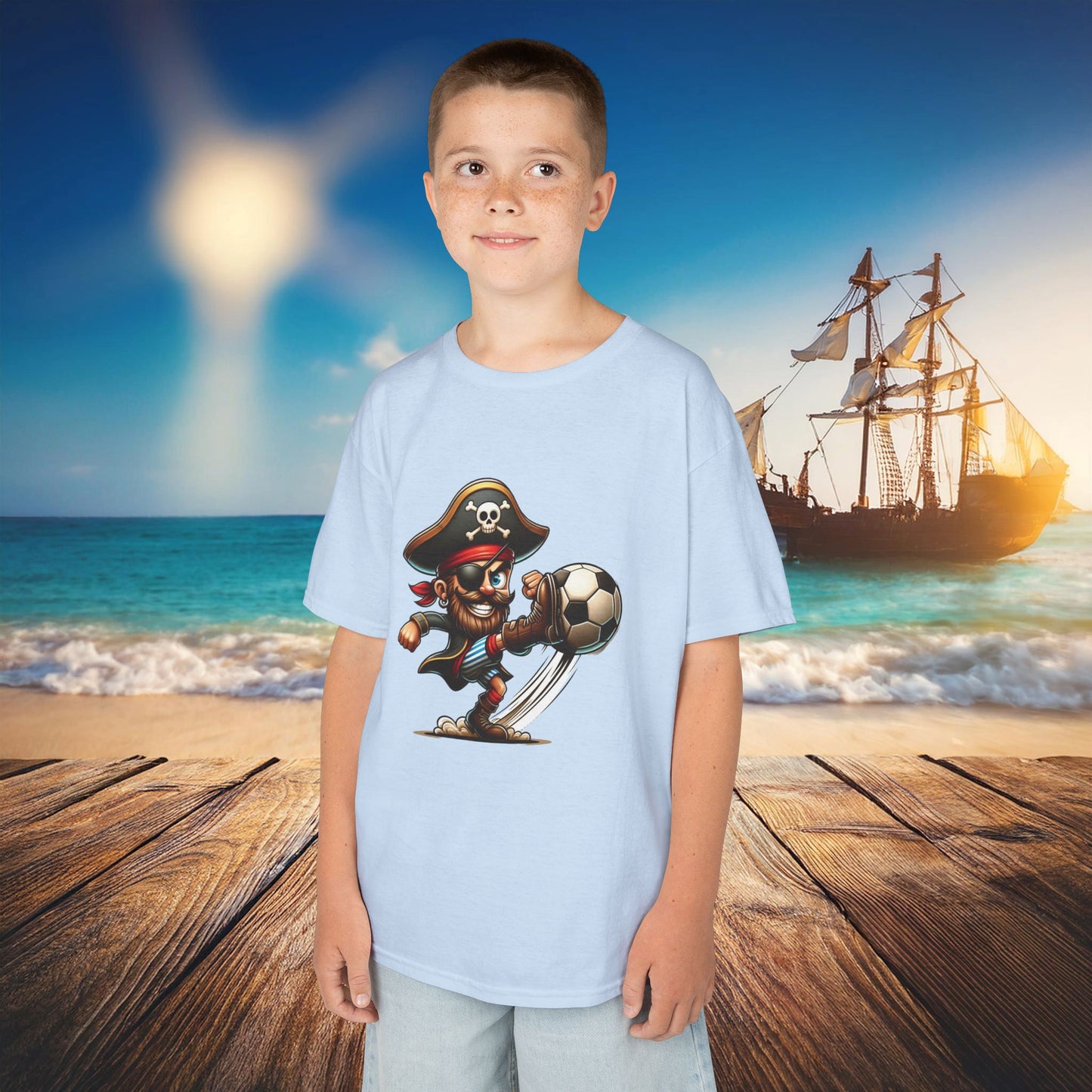 St Pauli Pirate Soccer Kids Tee