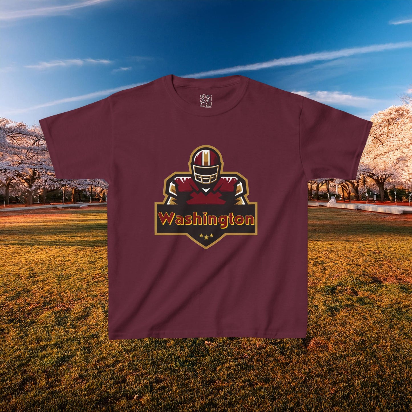 Washington Football Player Logo Kids Tee