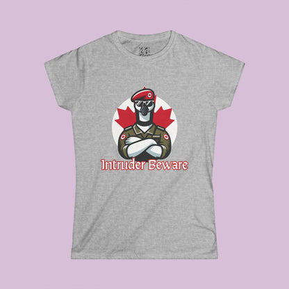 Canadian Goose "Intruder Beware" Women's Softstyle Tee