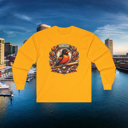 Baltimore Baseball Crest Long Sleeve Tee