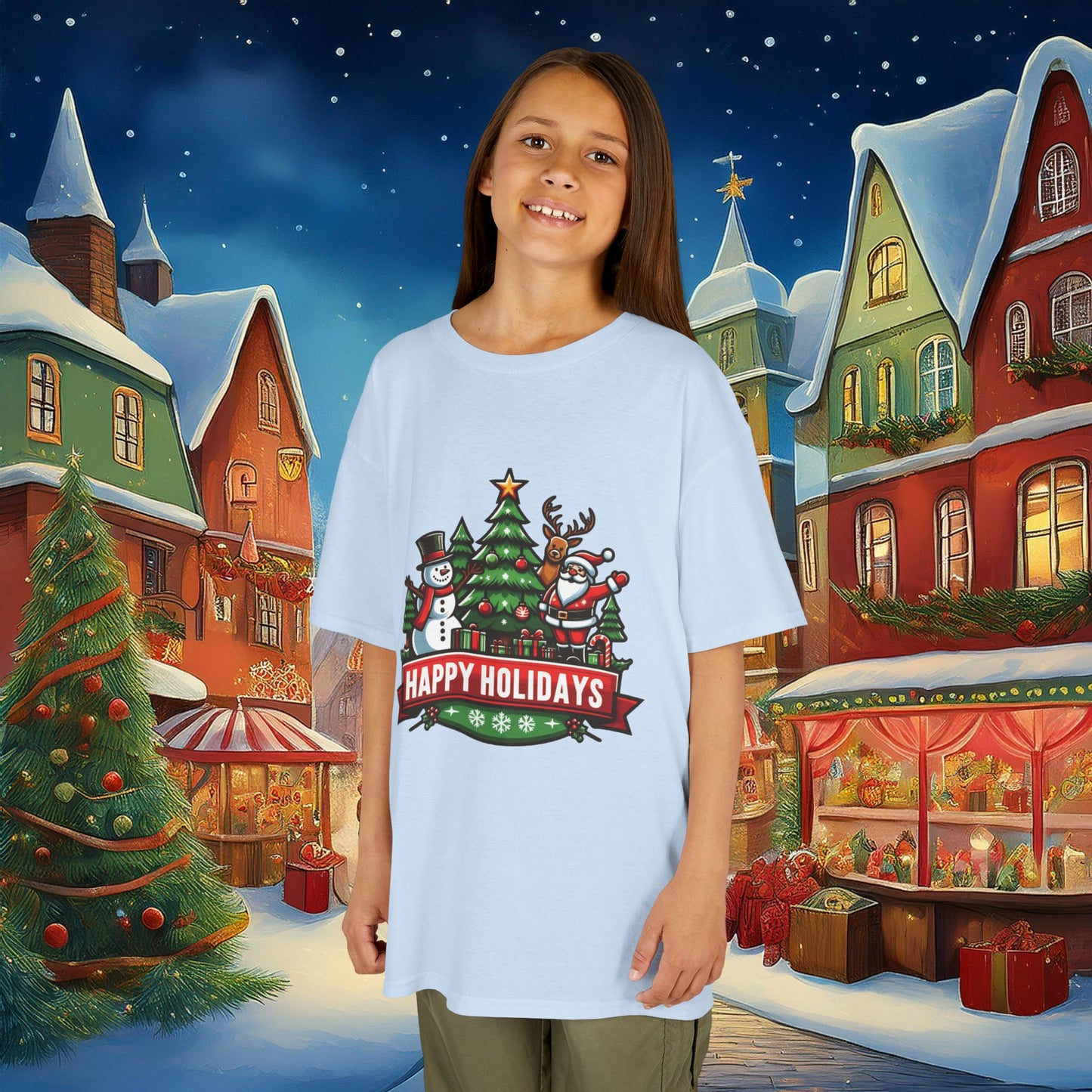 Happy Holidays Kids Tee