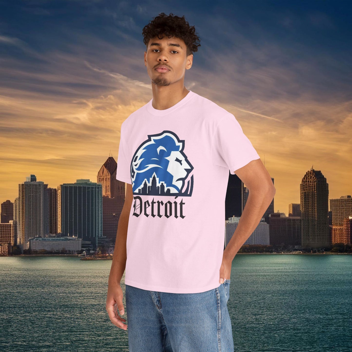 Detroit Football Skyline Tee