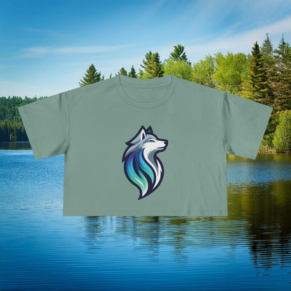 Timber Wolf Women's Crop Tee