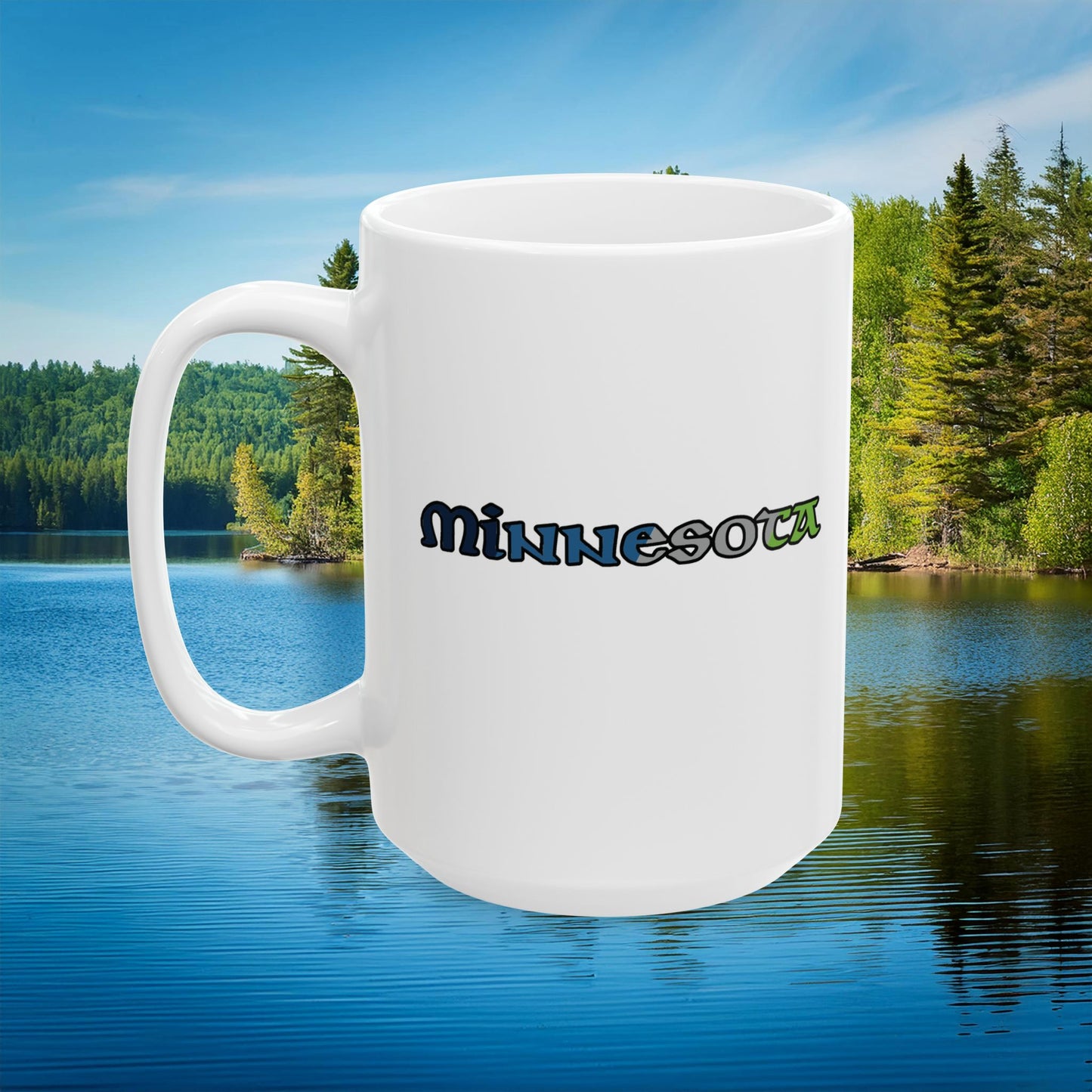 Timber Wolf Ceramic Mug (11oz/15oz)