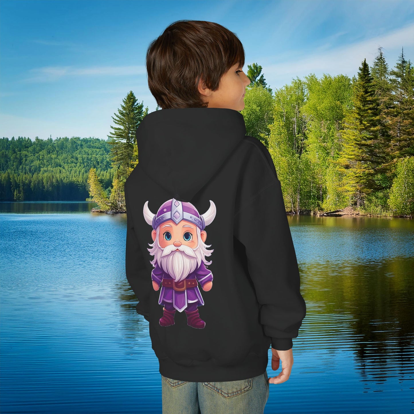 Purple Viking Youth Hoodie