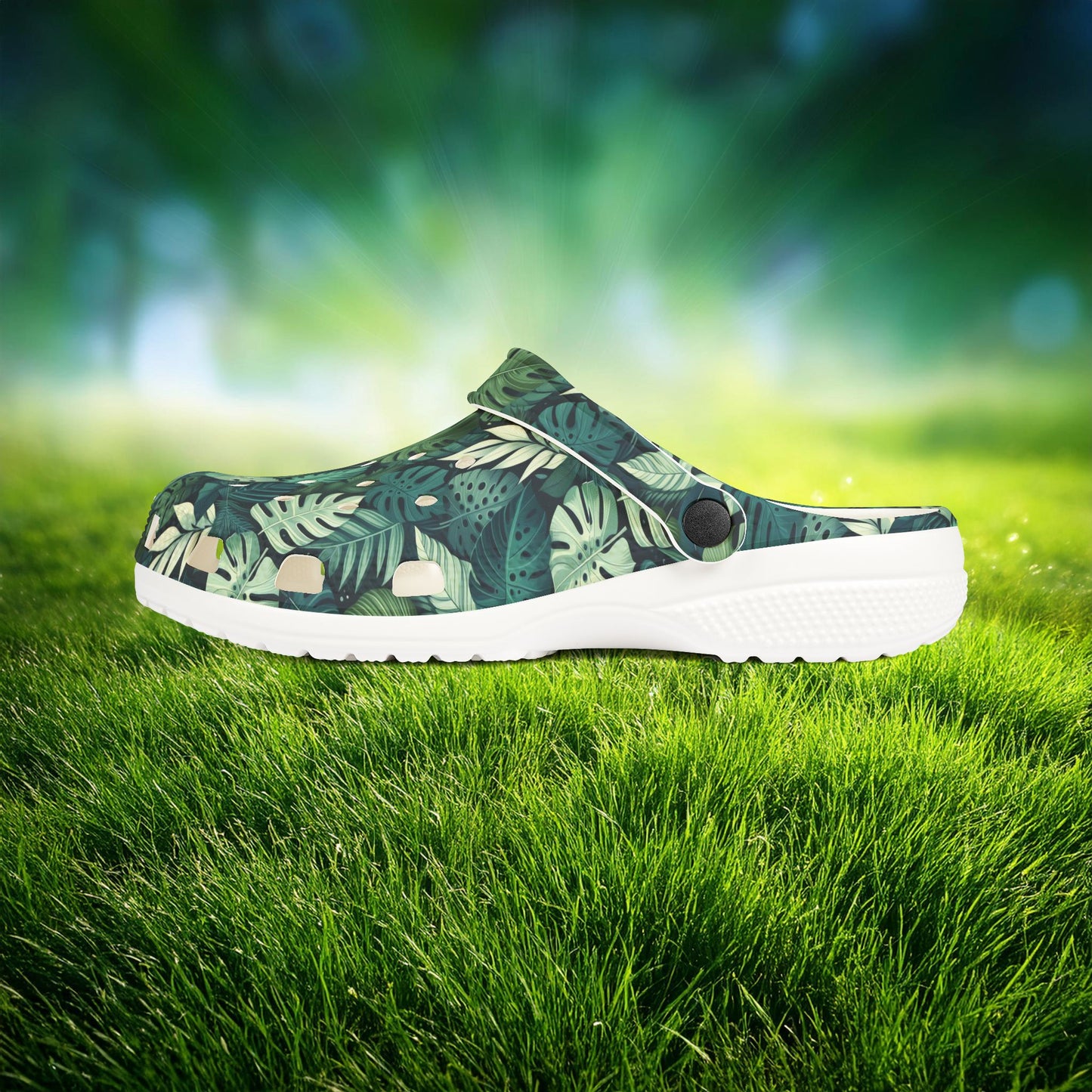 Jungle Pattern Foam Clogs