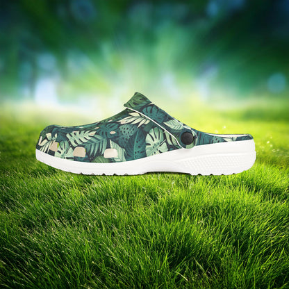 Jungle Pattern Foam Clogs