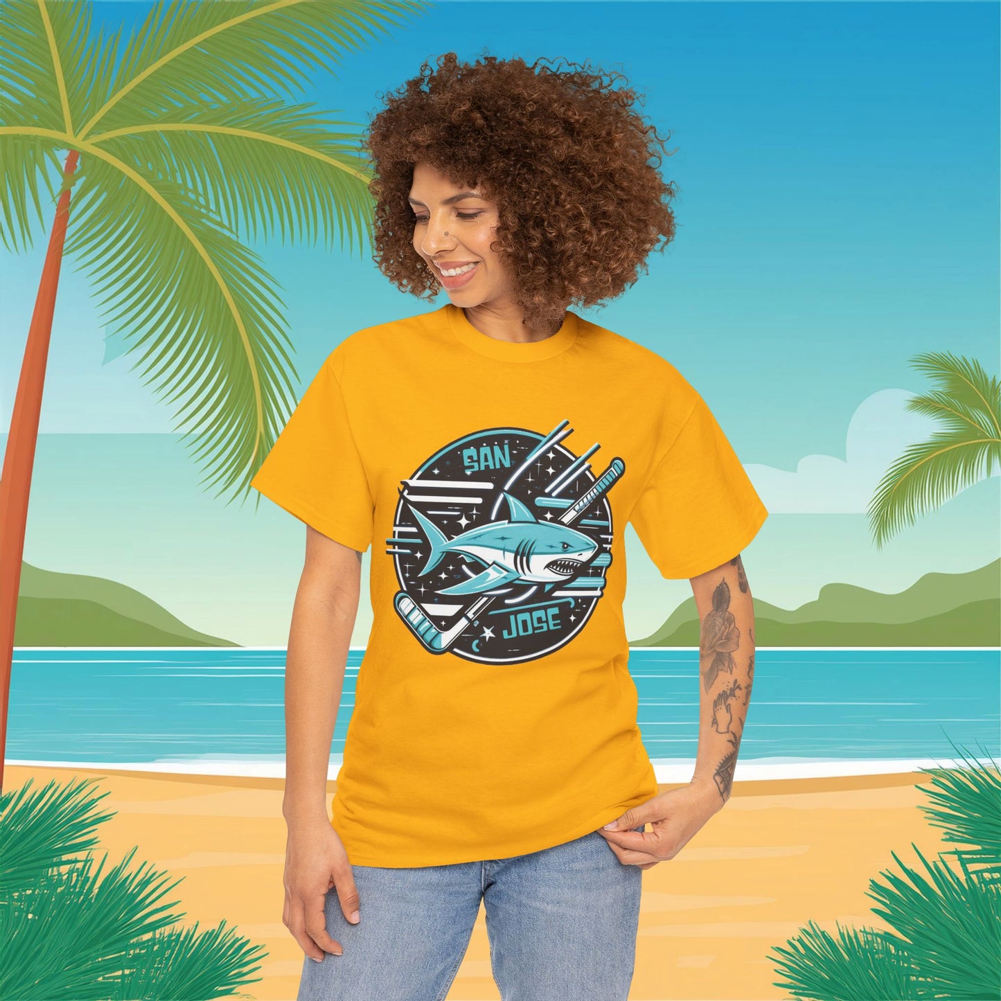 San Jose Hockey Logo Tee