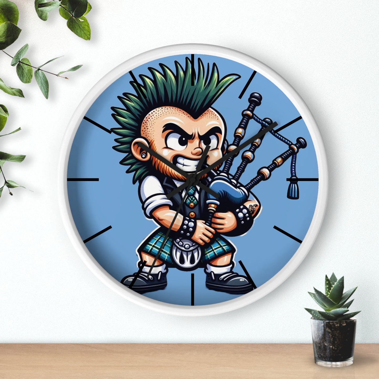 Scottish Punk Wall Clock