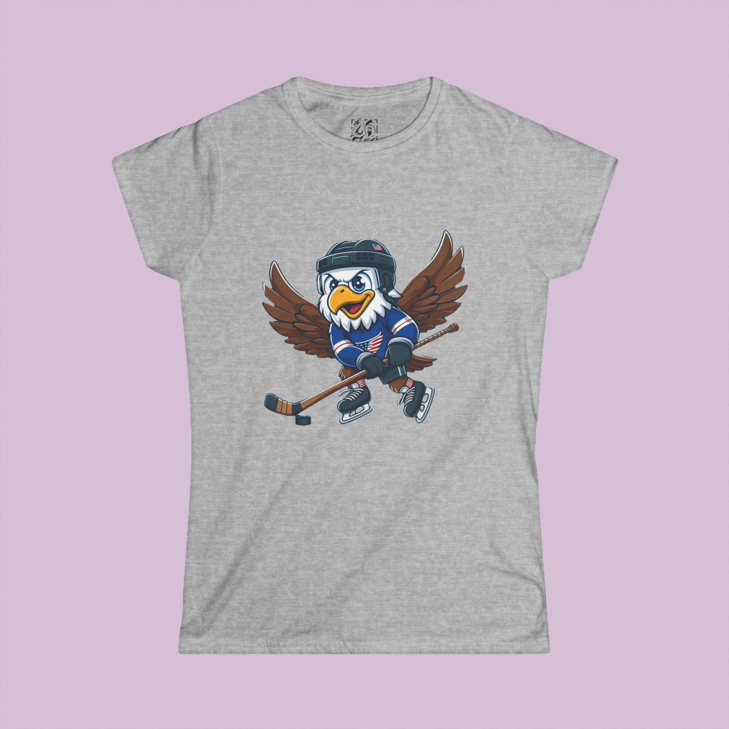 Washington Hockey Little Cap Women's Softstyle Tee