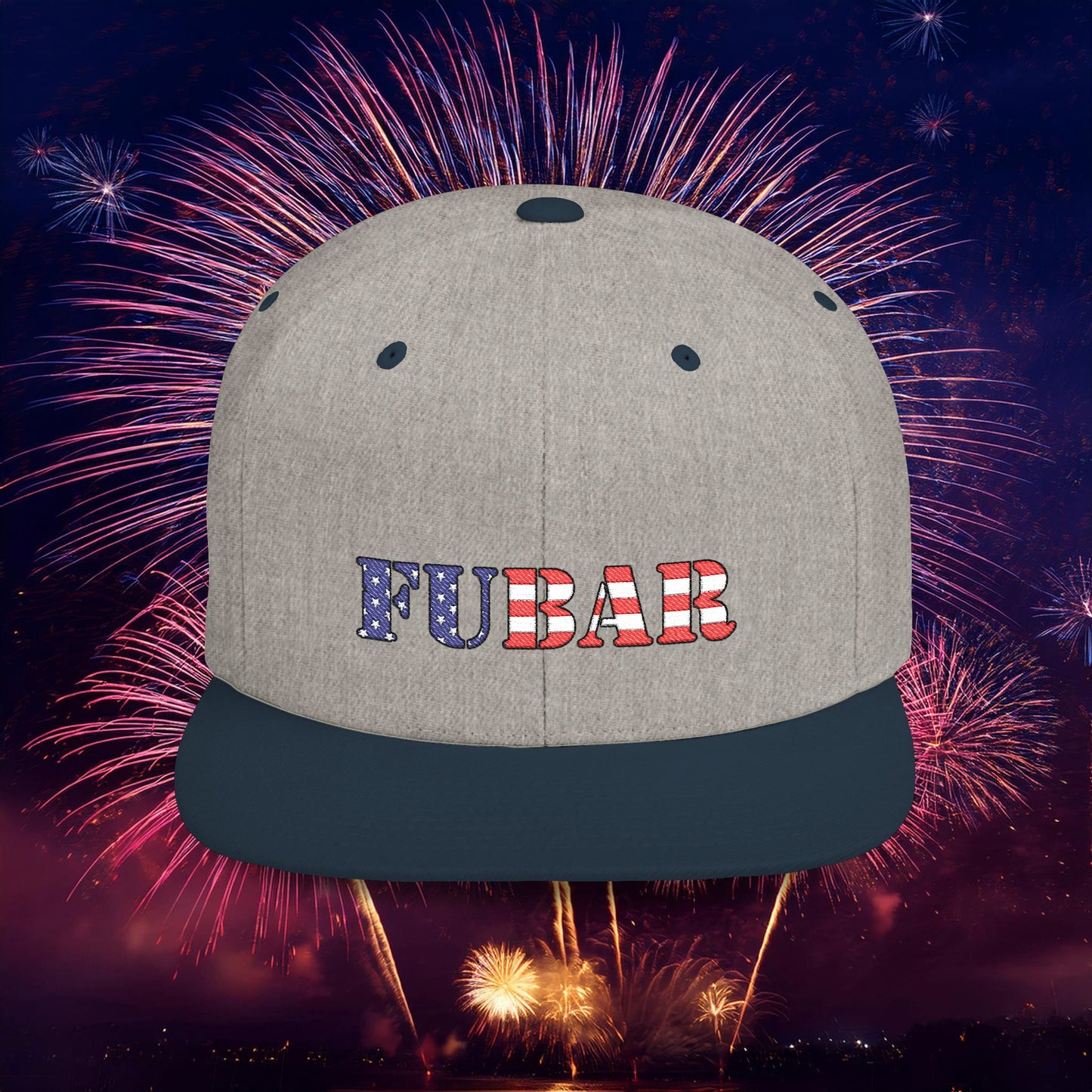 USA FUBAR Flat Bill Snapback