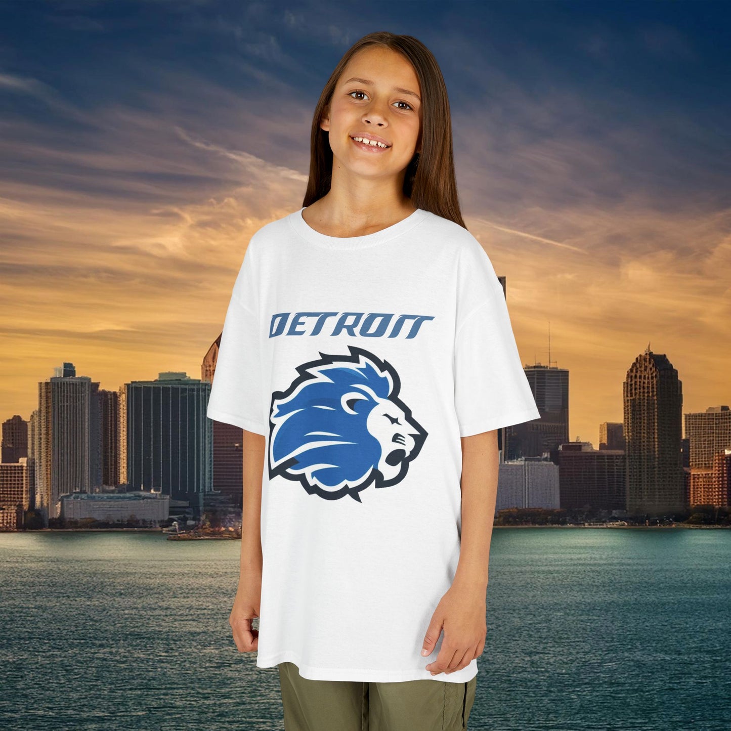 Detroit Football Logo Kids Tee