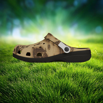 Island Map Foam Clogs