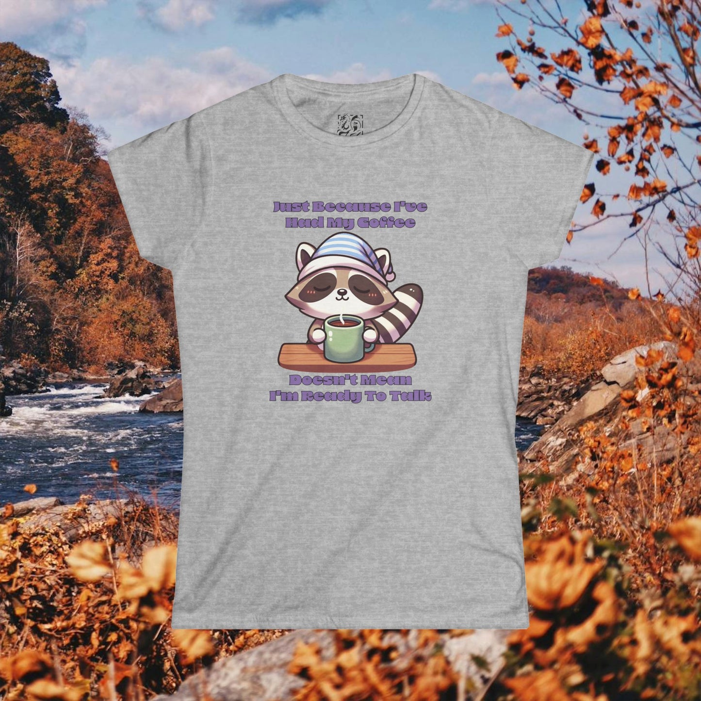 Raccoon Coffee Women's Softstyle Tee