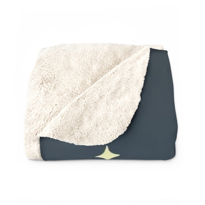 Midnight Circle Sherpa Fleece Blanket