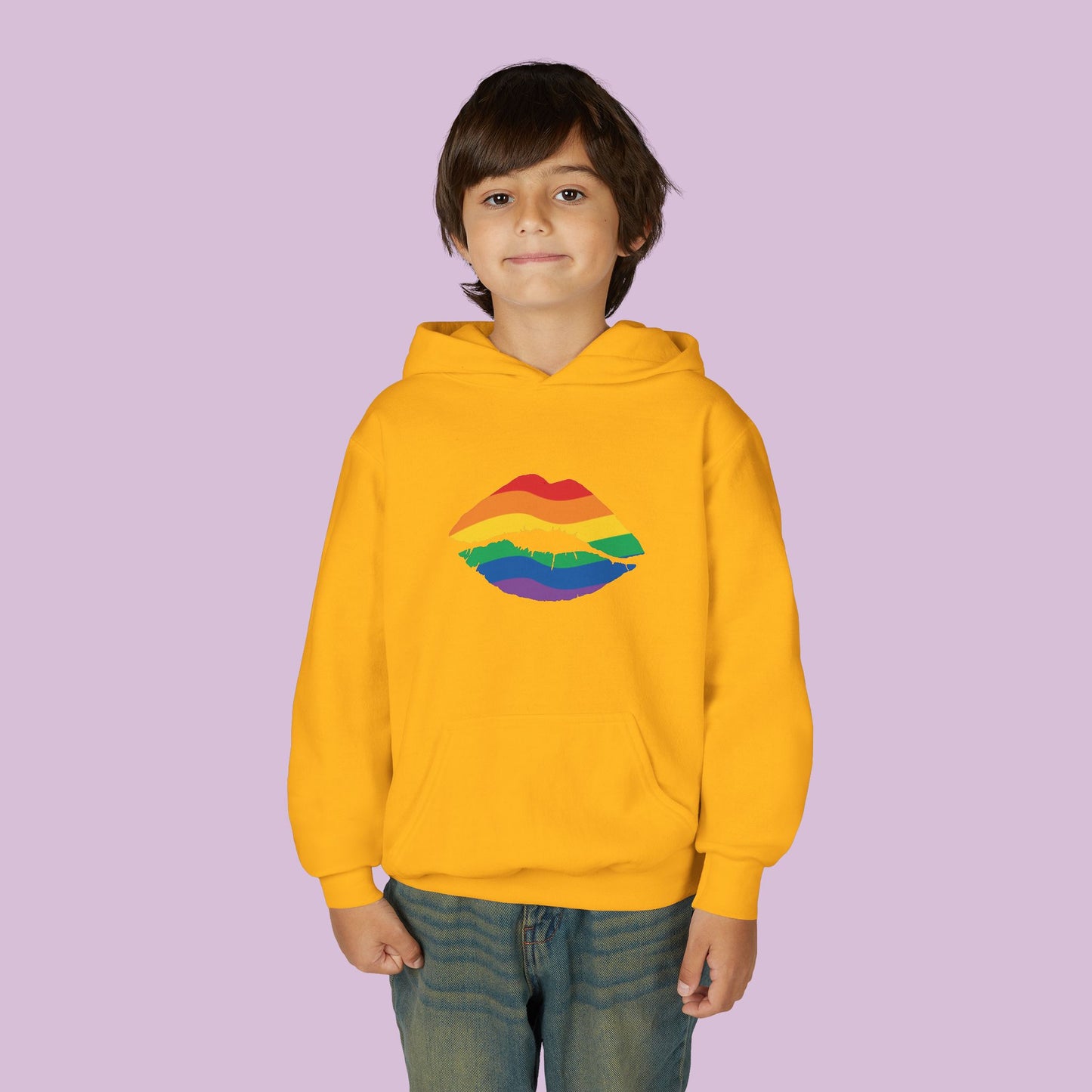 Rainbow Kiss Youth Hoodie