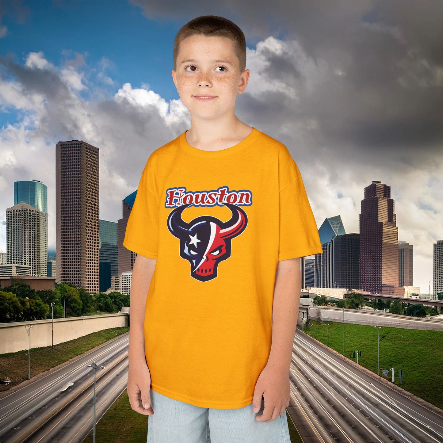 Houston Skull Kids Tee