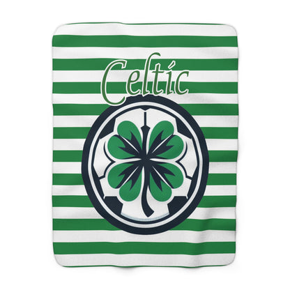 Celtic FC Logo Sherpa Fleece Blanket