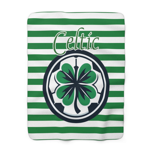 Celtic FC Logo Sherpa Fleece Blanket