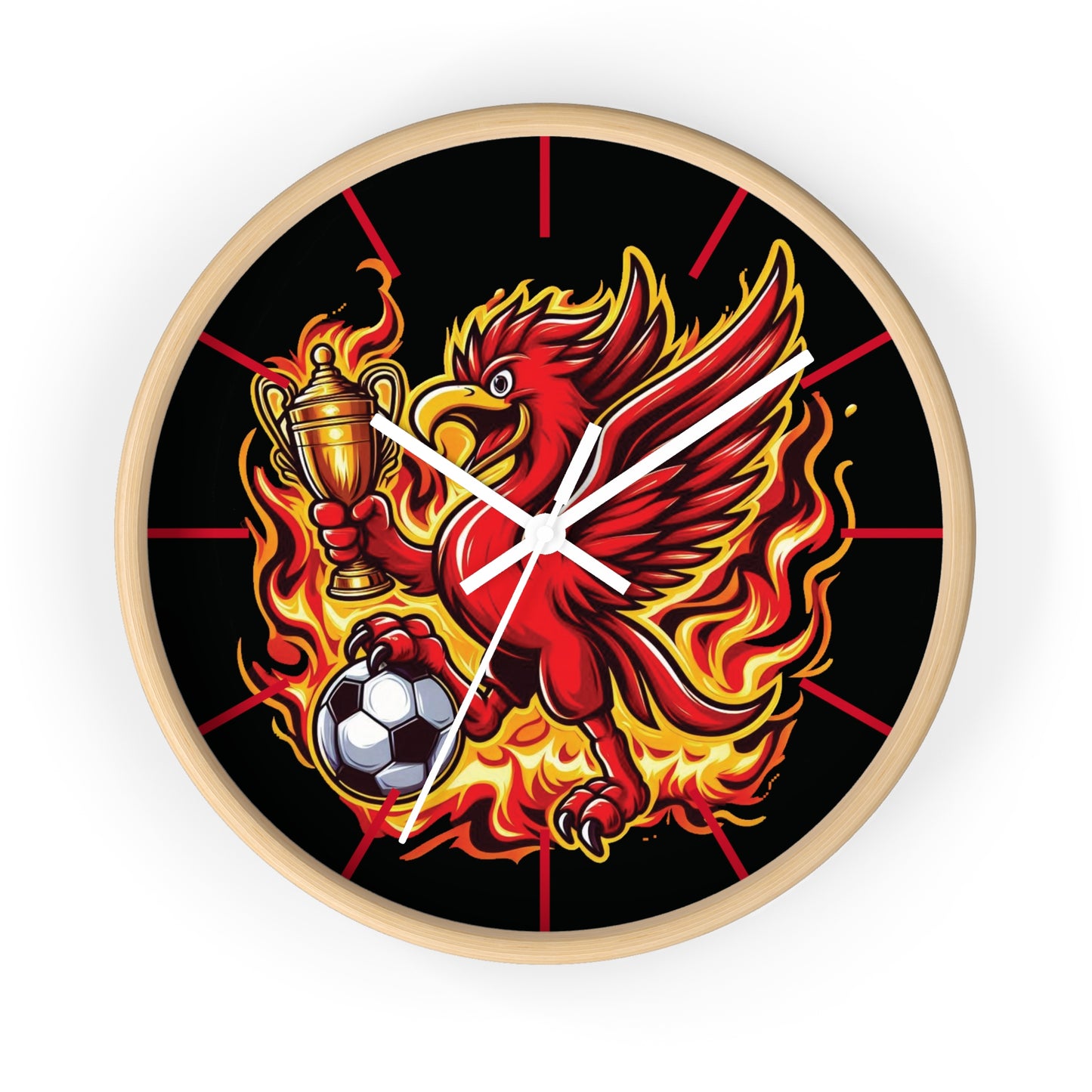 Liverpool Flames Wall Clock