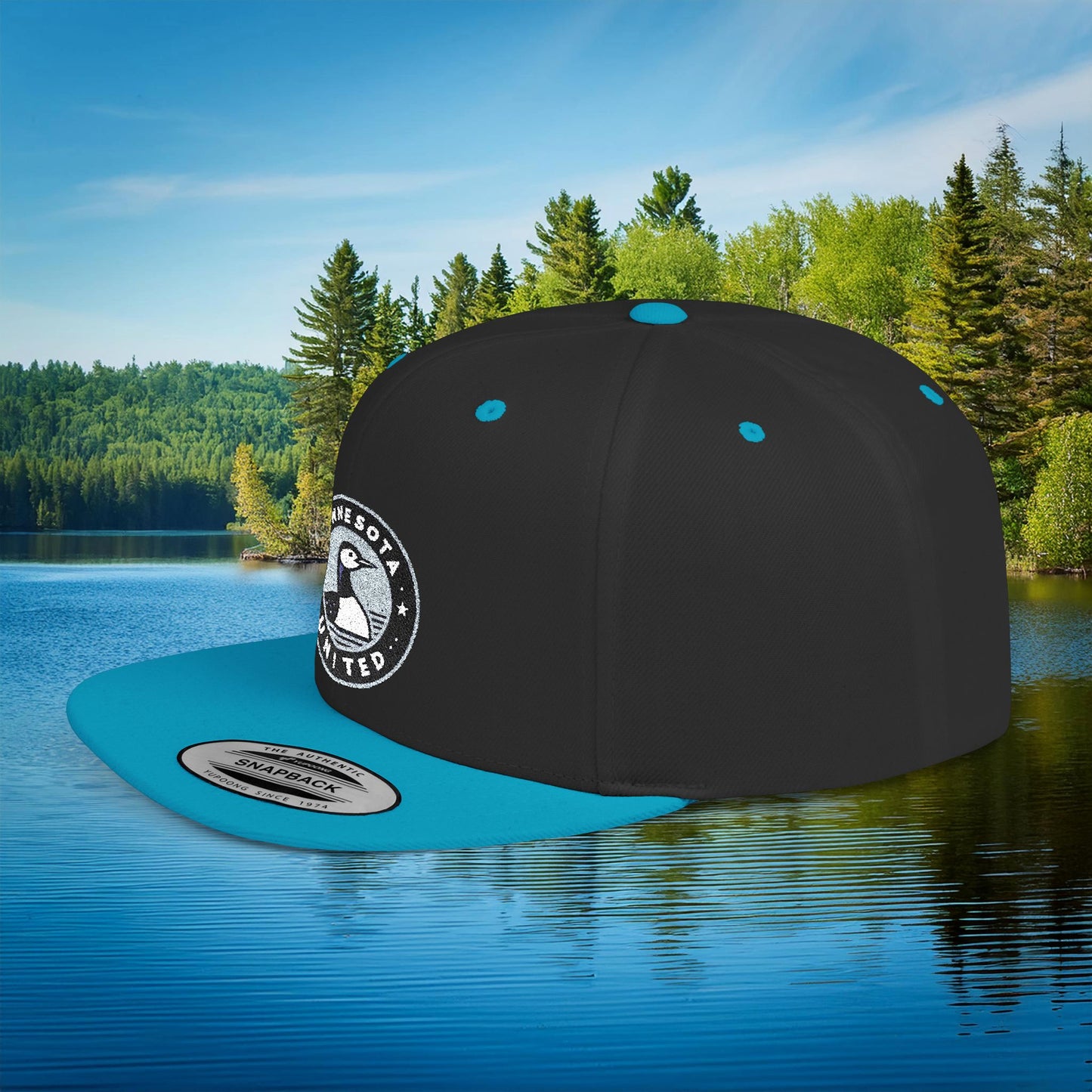 Minnesota United Crest Flat Bill Snapback