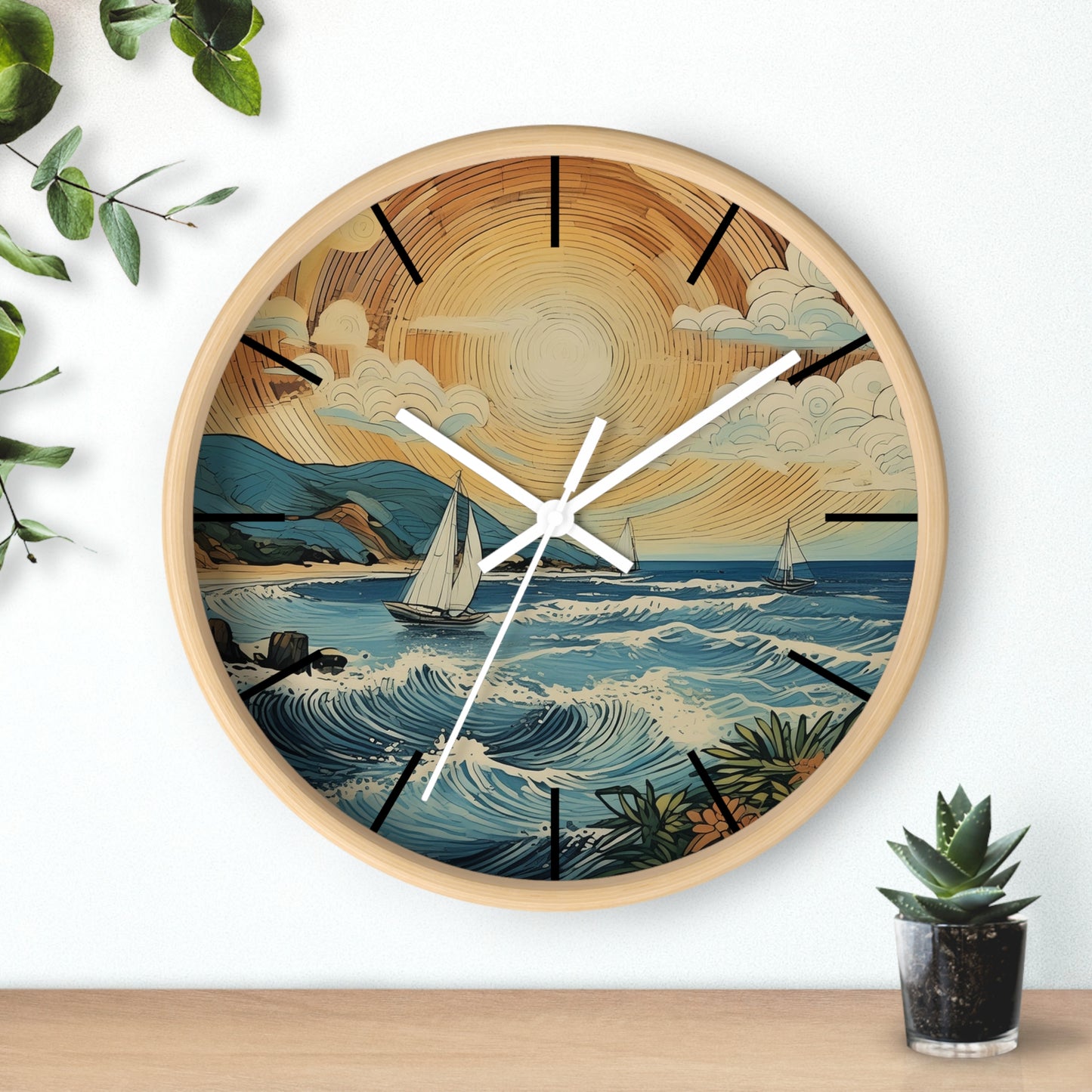 Sailing Weather Wall Clock