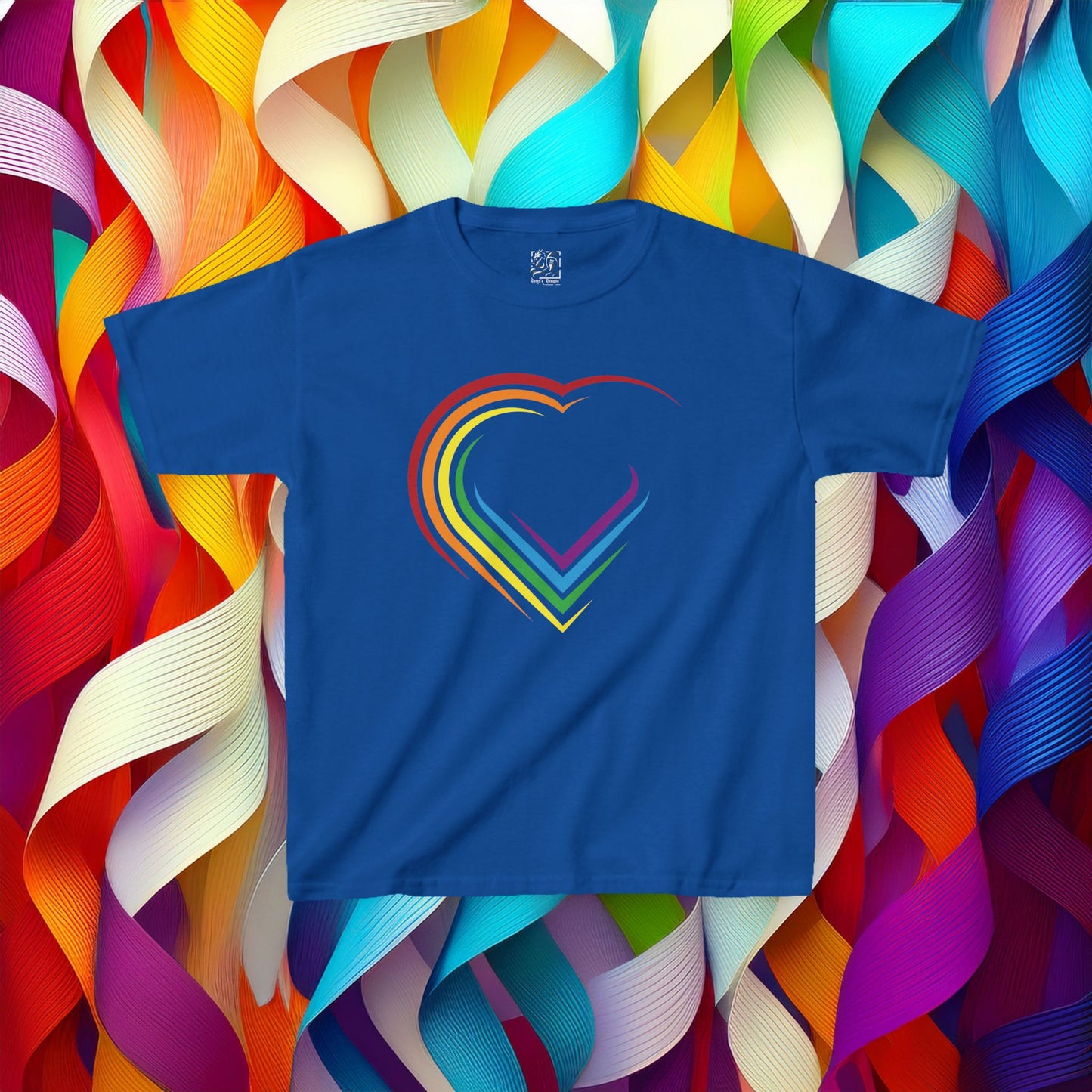 Rainbow Heart Kids Tee