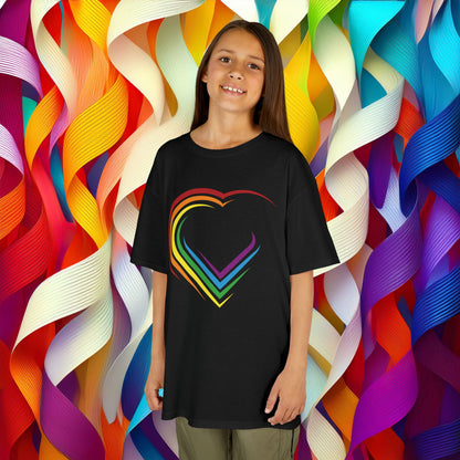Rainbow Heart Kids Tee