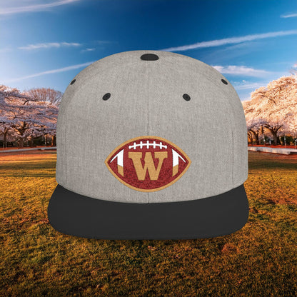 Washington Football Logo Flat Bill Snapback