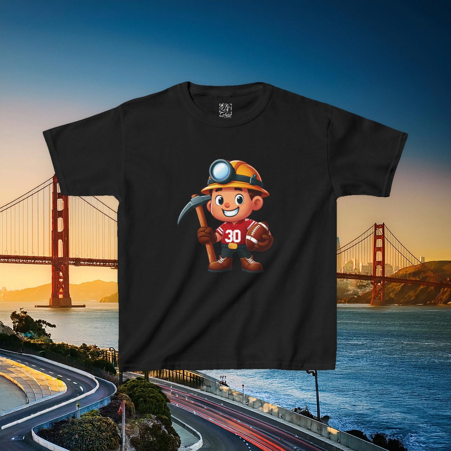 San Francisco Football Little Miner Kids Tee