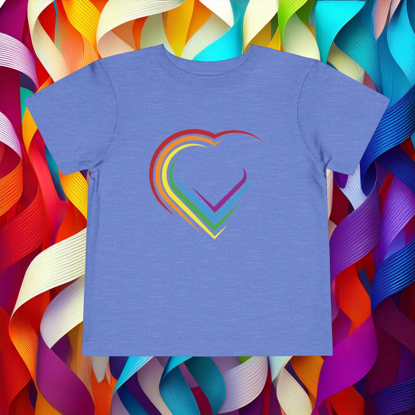 Rainbow Heart Toddler Tee