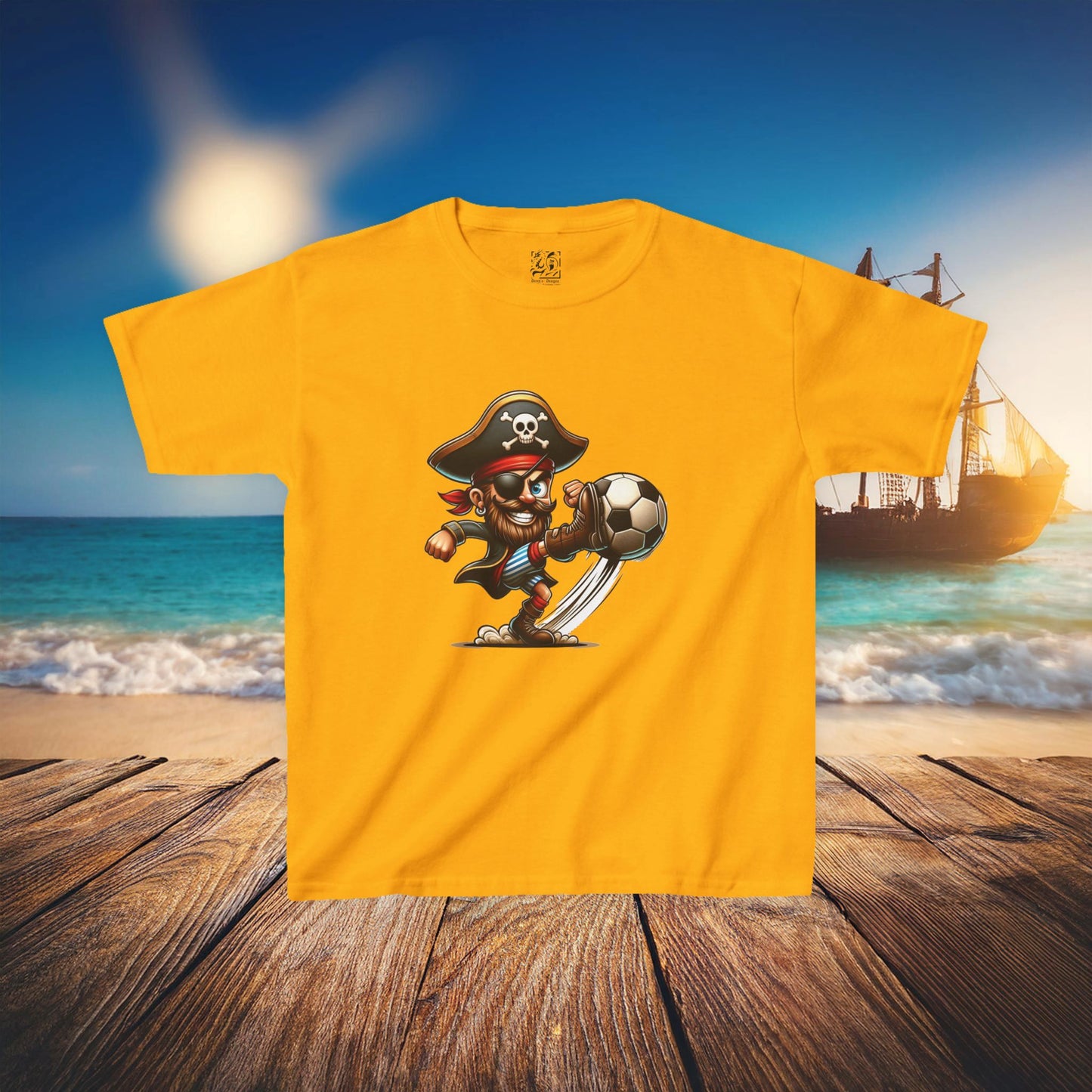 St Pauli Pirate Soccer Kids Tee