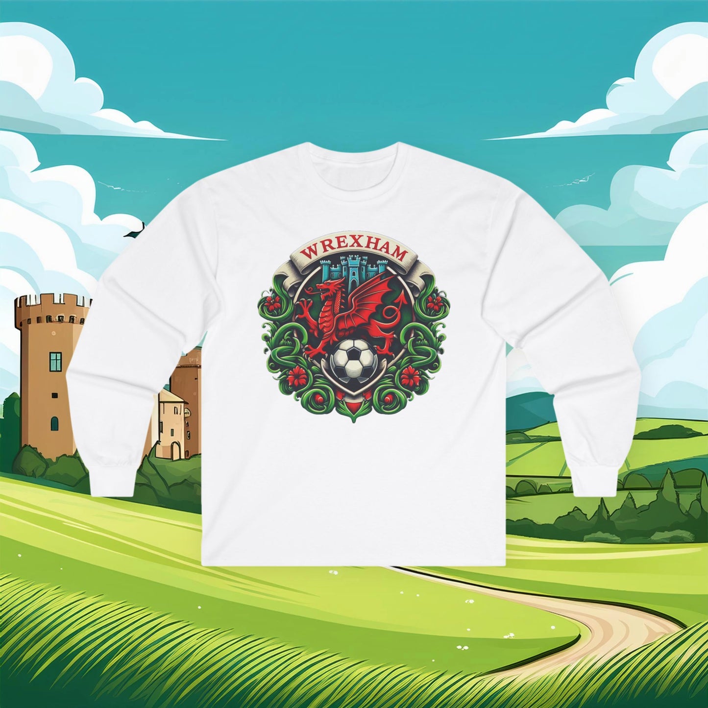 Wrexham Crest Long Sleeve Tee
