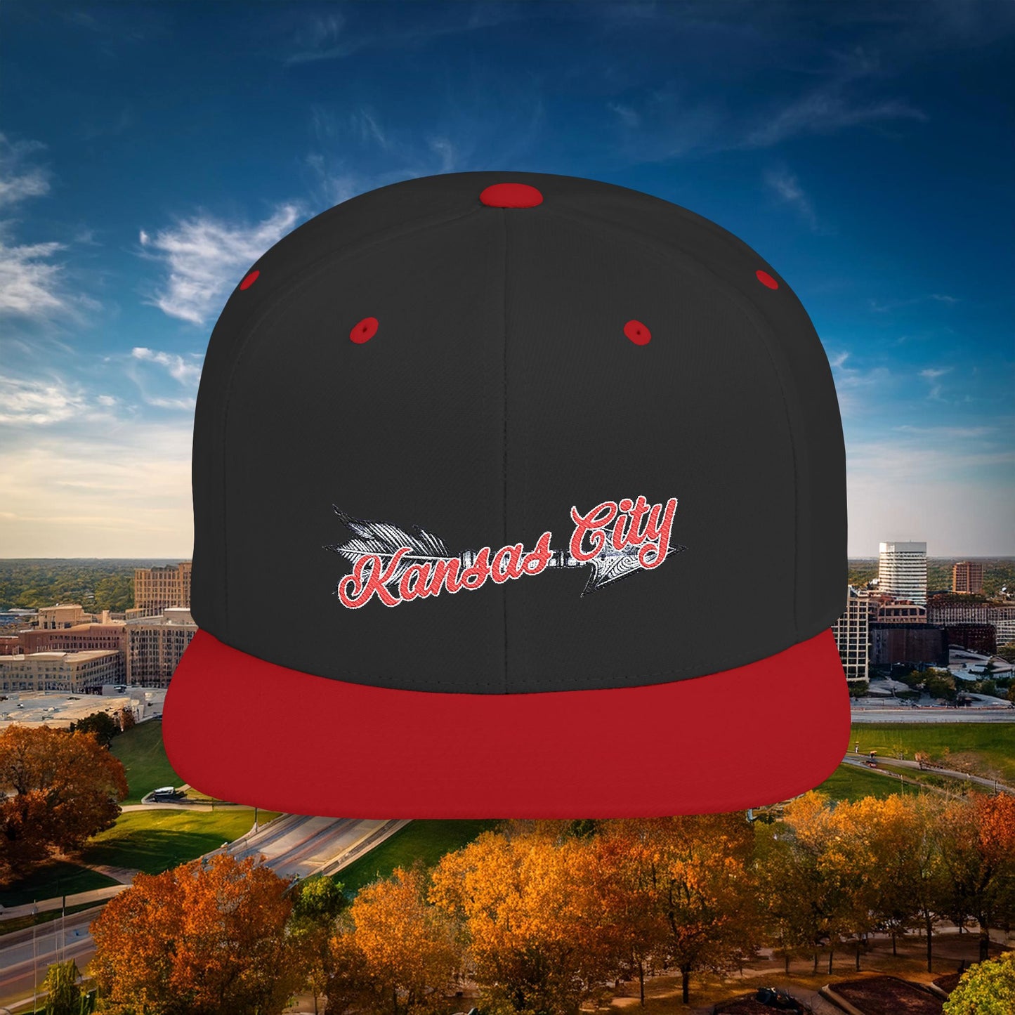 Kansas City Arrow Flat Bill Snapback