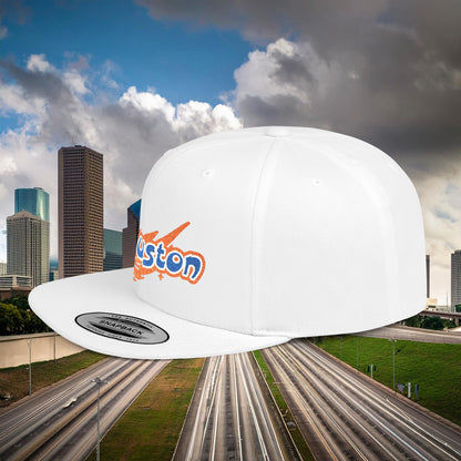 Houston Asteroid Flat Bill Snapback