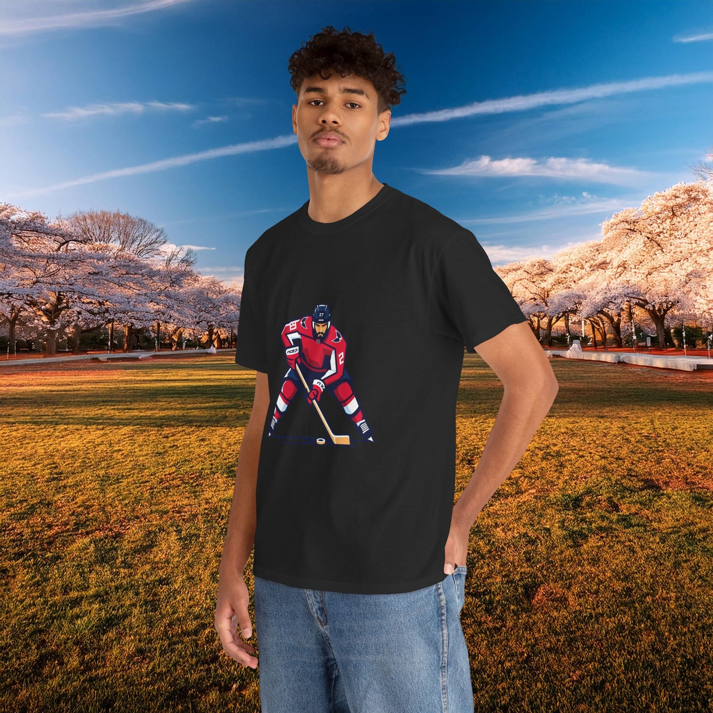 Washington Hockey Player Tee