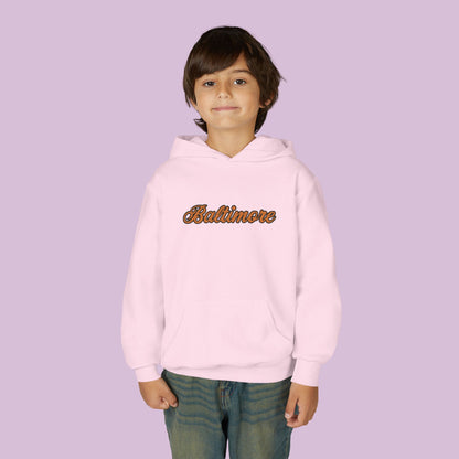 Baltimore Baseball Mini Oriole Youth Hoodie