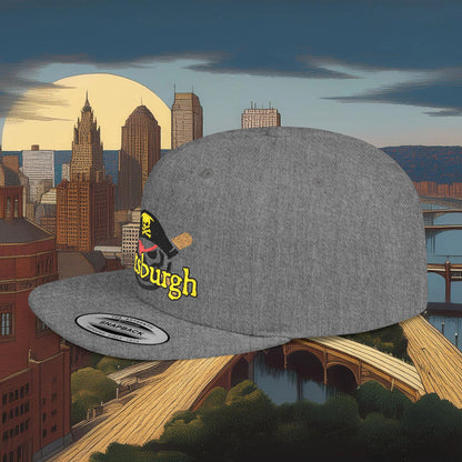 Pittsburgh Baseball Flat Bill Snapback