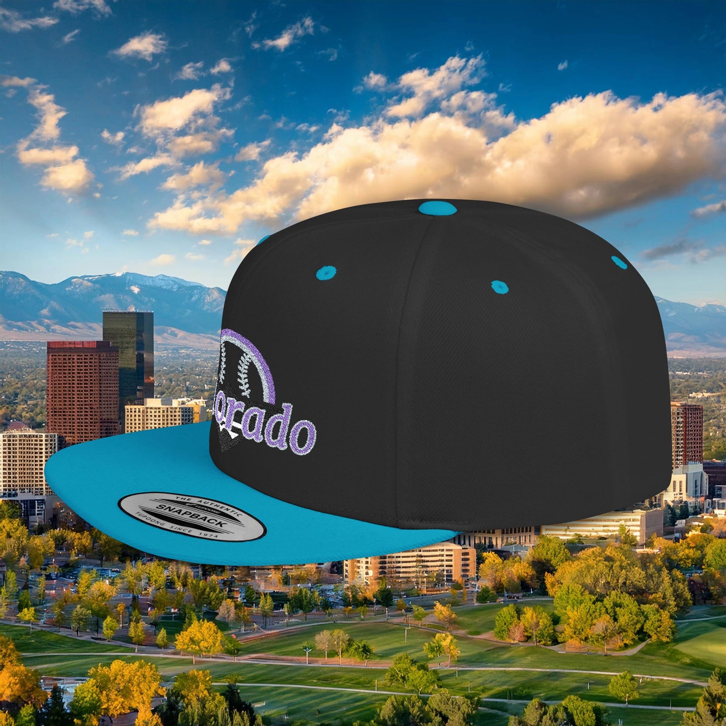 Colorado Mountain Baseball Flat Bill Snapback