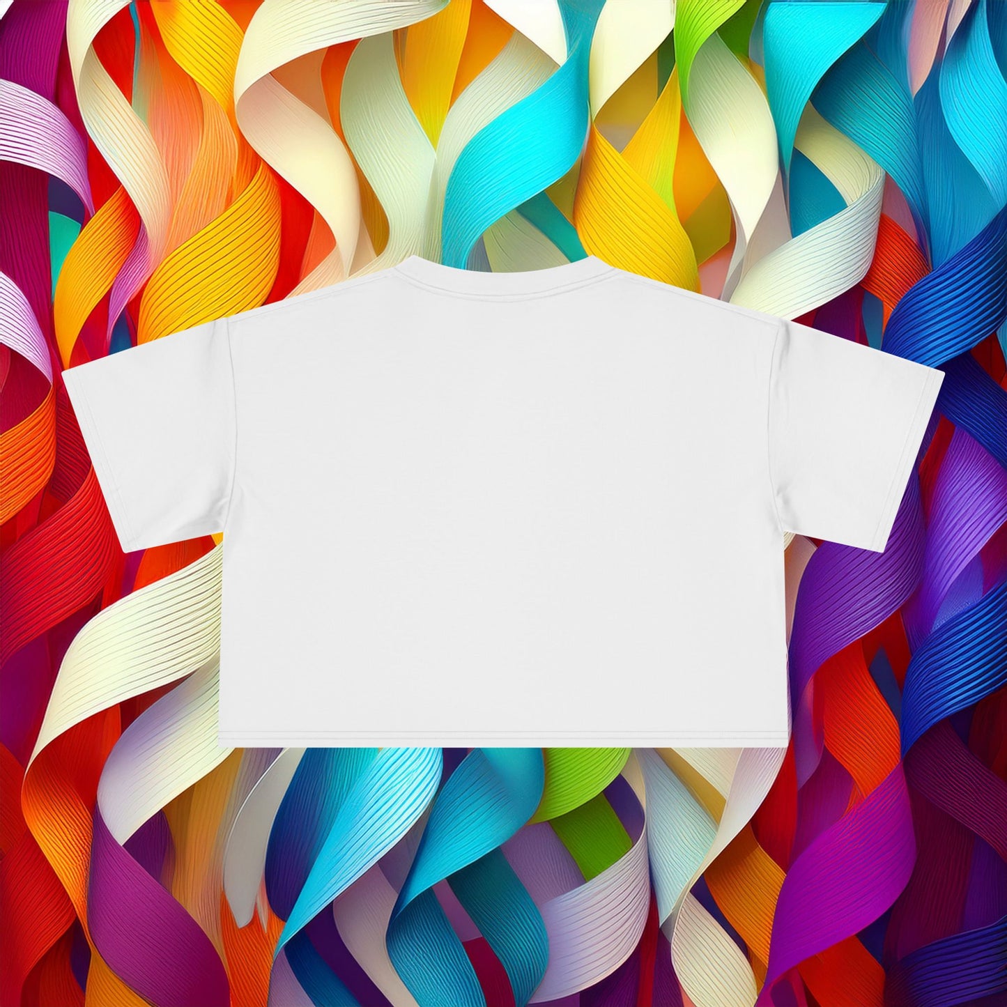 Rainbow Heart Women's Crop Tee