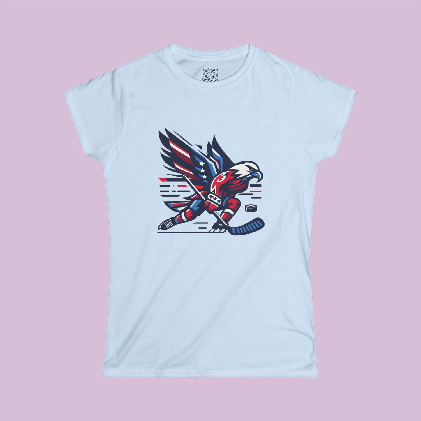 Washington Hockey Eagle Women's Softstyle Tee