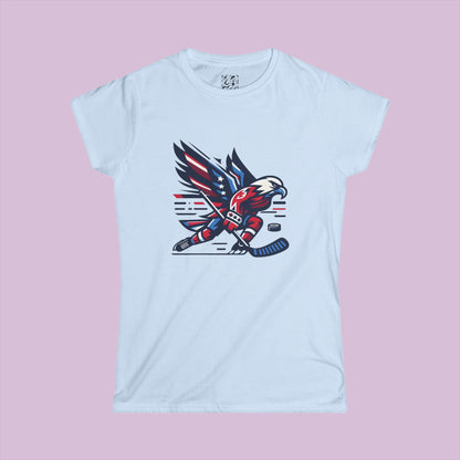 Washington Hockey Eagle Women's Softstyle Tee