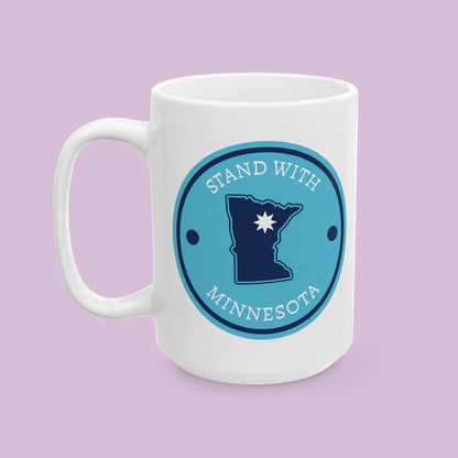 Stand With Minnesota Logo Ceramic Mug (11oz/15oz)