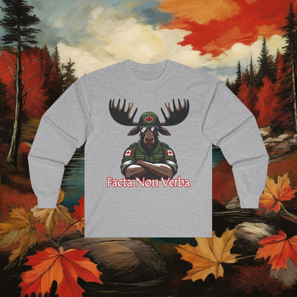 Canadian Moose "Facta Non Verba" Long Sleeve Tee