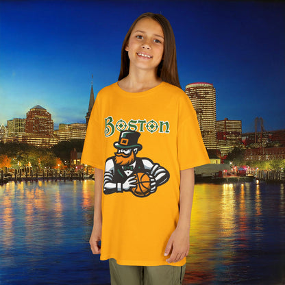 Boston Basketball Design Kids Tee