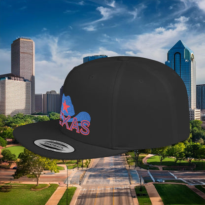 Texas Cowboy Hat Flat Bill Snapback