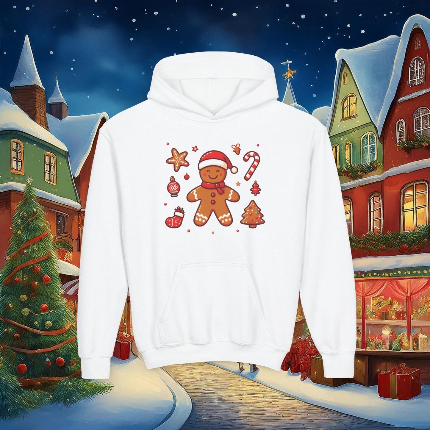 Gingerbread Youth Hoodie