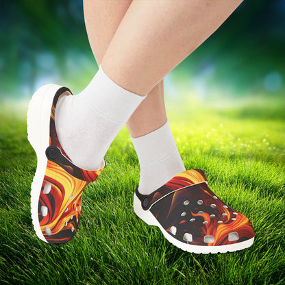 Flames Foam Clogs