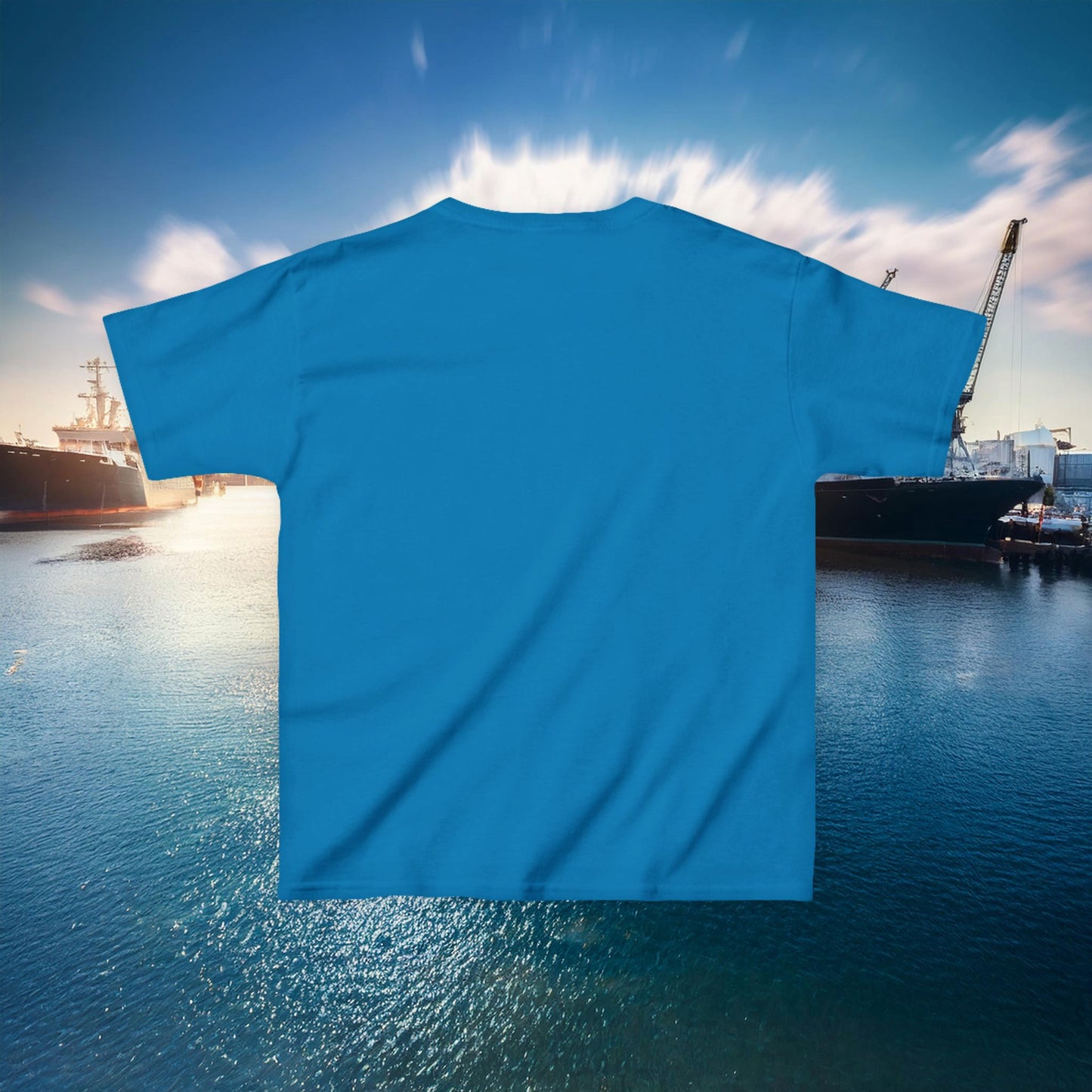 Navy Anchors Aweigh Kids Tee